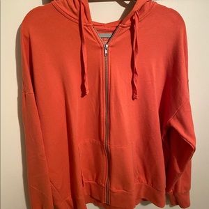 Orange Zip Up